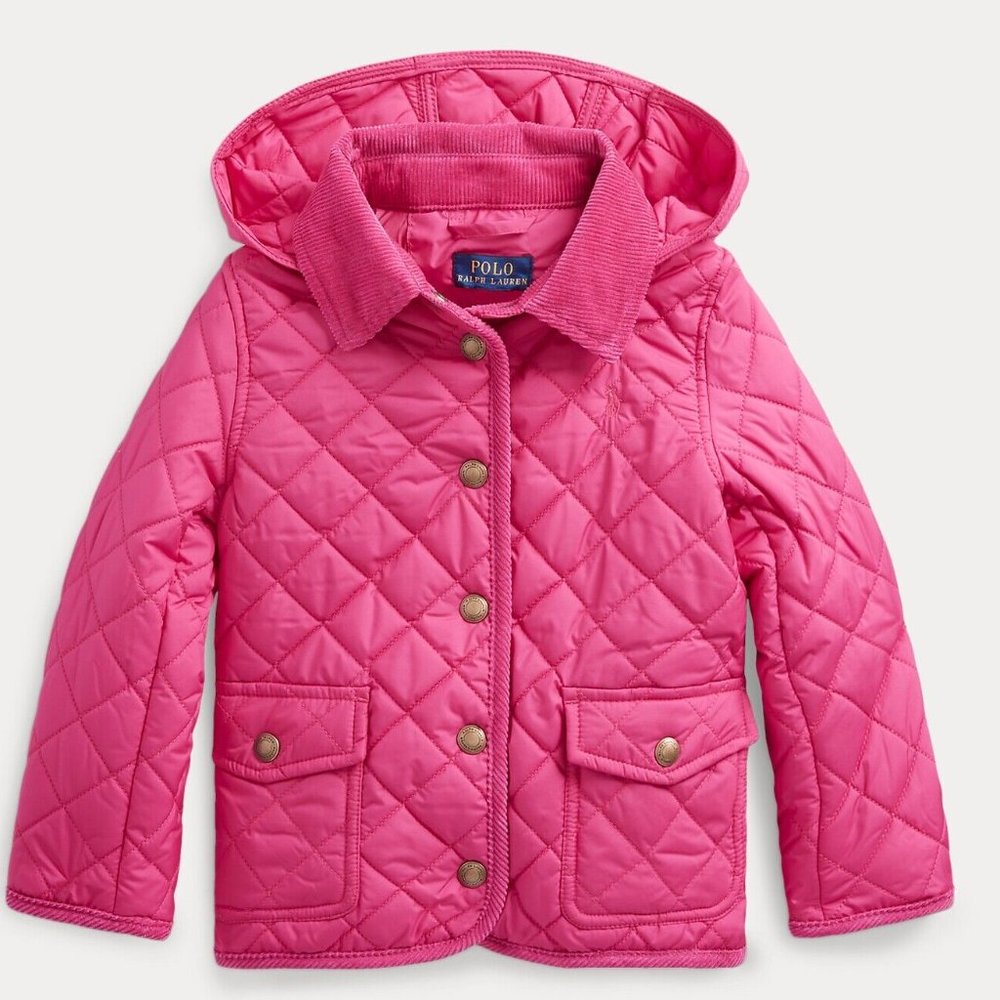 Polo Ralph Lauren Big GIRLS JACKET PUFFER L 12-14 BARN JACKET NEW NWT